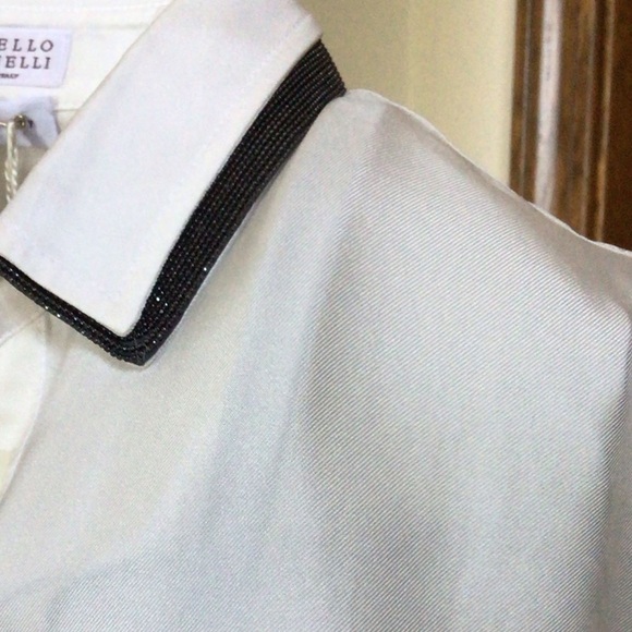 Brunello cucinelli silk shirt dress, Medium, new with tags - Picture 11 of 13